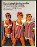 silhouette swimwear 1960s Advert A4 Photo Print