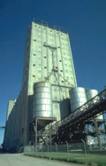 silo tower bins Vintage A4 Photo Print