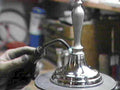 silver candlestick polish1980s 1990s A4 Photo Print