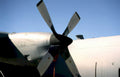 silver propeller 737 Vintage A4 Photo Print