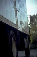silver semi truck 1980s 1990s A4 Photo Print
