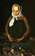 simb Potato Girl Art A4 Photo Print