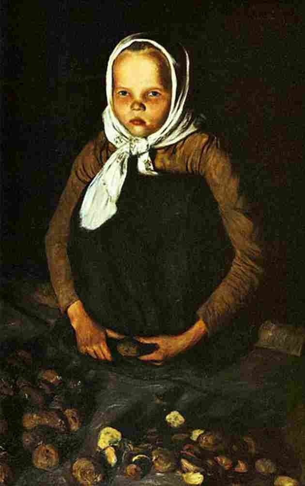 simb Potato Girl Art A4 Photo Print