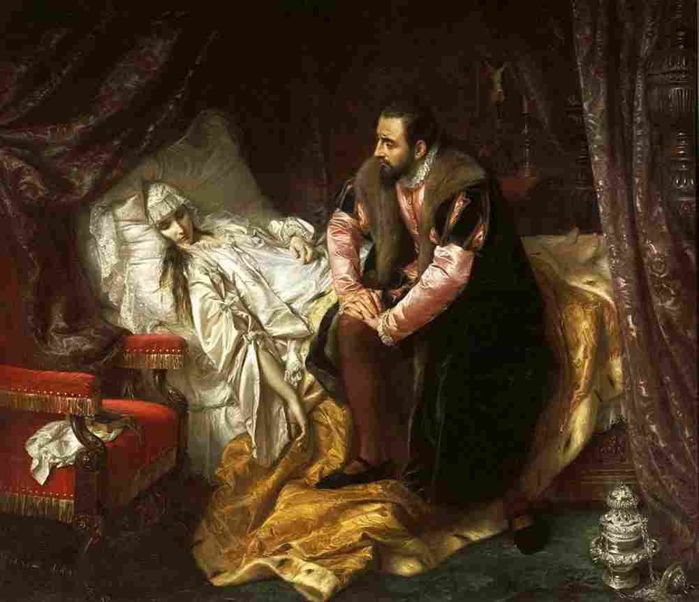 simm The Death of Barbara Radziwill Art A4 Photo Print