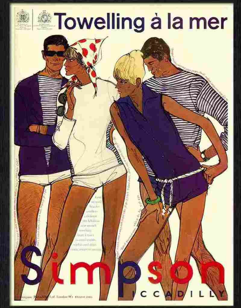 simpson piccadilly menswear 1960s Advert A4 Photo Print