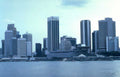 singapore skyline boats Vintage A4 Photo Print