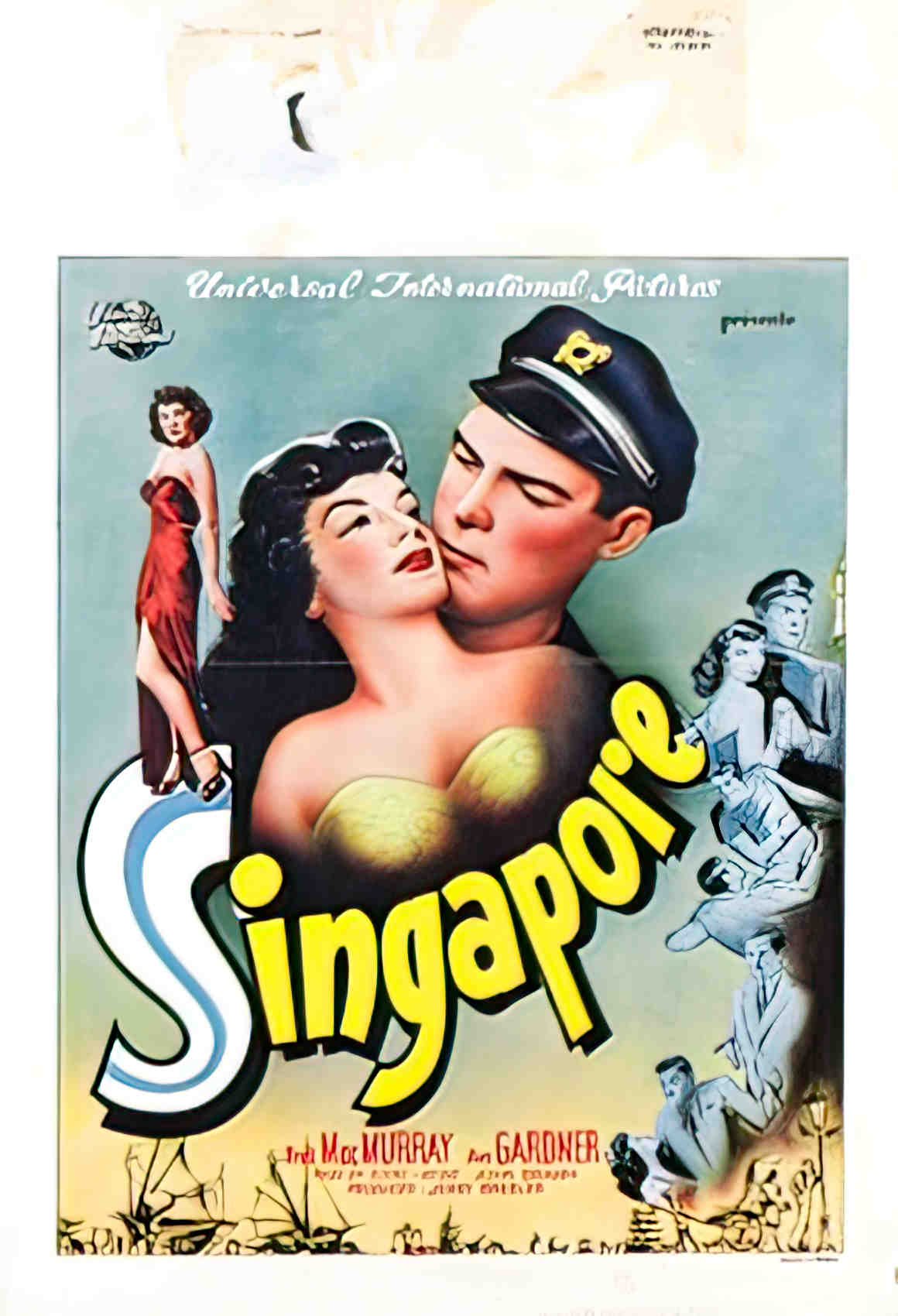 singapour belge Advert A4 Photo Print