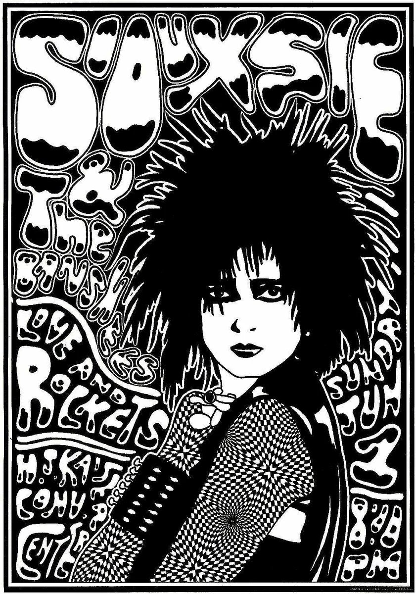 siouxsie and the banshees 13 Punk Flyer A4 Photo Print
