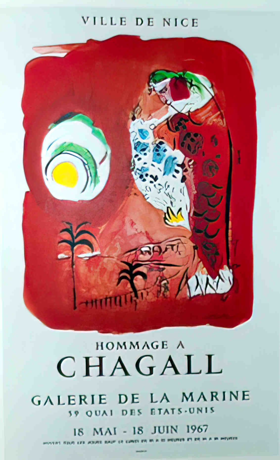 sirenerouge Chagall Advert A4 Photo Print