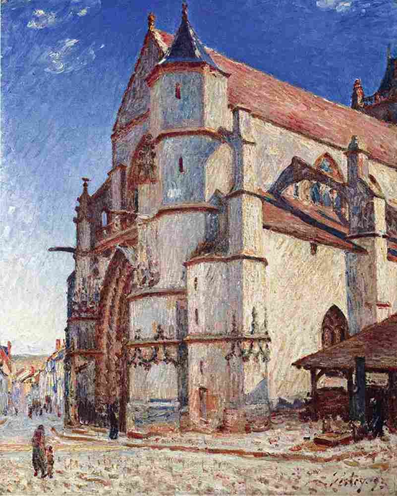 sis Church of Moret at Dawn Art A4 Photo Print