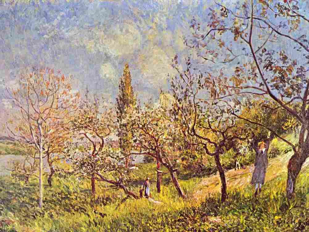 sis Orchard in Spring Art A4 Photo Print