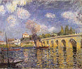 sis River Damper and Bridge Art A4 Photo Print