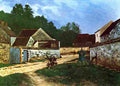 sis Village street in Marlotte Art A4 Photo Print