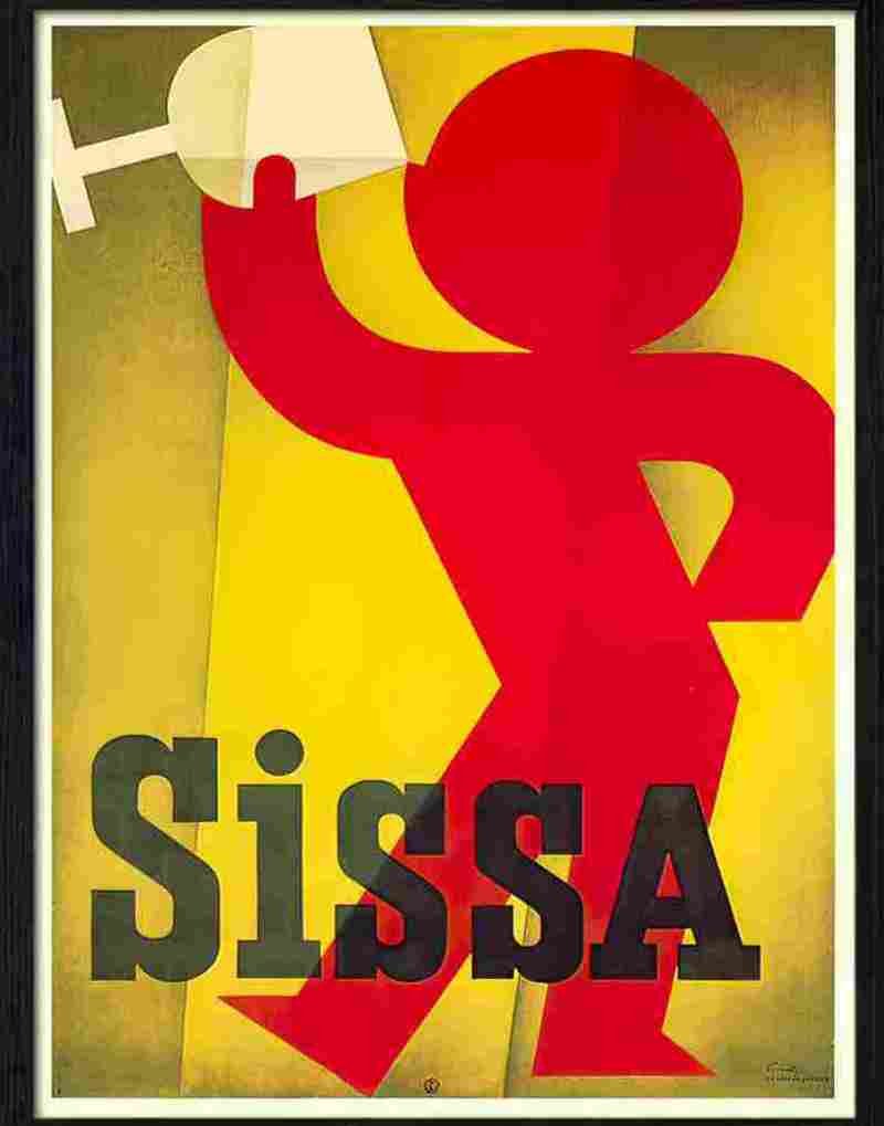 sissa drinks poster alfred koelikker 1932 2 Advert A4 Photo Print