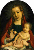 sittow madonna and child Art A4 Photo Print