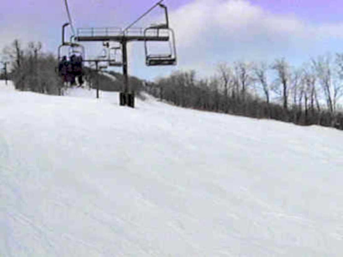 ski lift winter1980s 1990s A4 Photo Print