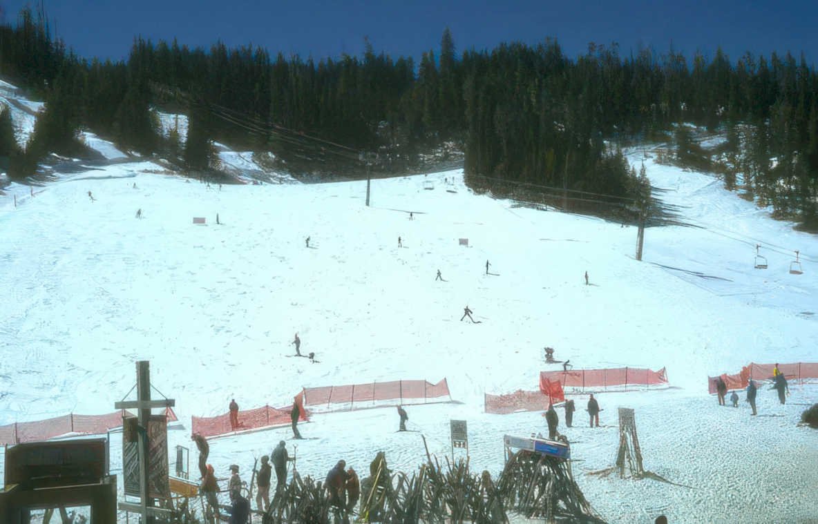 ski slope brighton Vintage A4 Photo Print