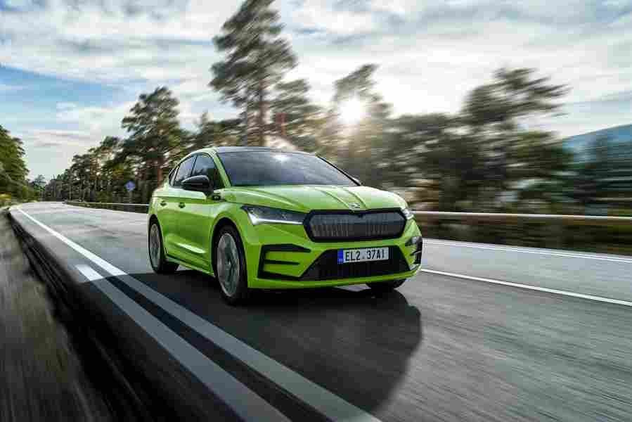 skoda enyaq coupe rs iv 2022 7233 10 Car A4 Photo Print