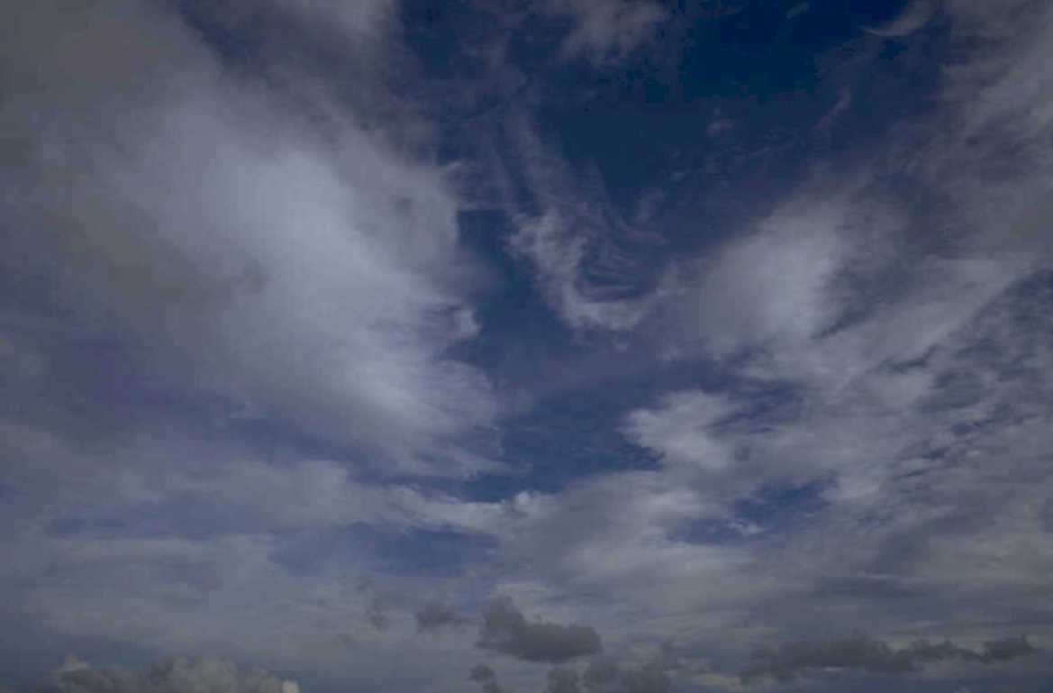 sky clouds blue 3 1980s 1990s A4 Photo Print