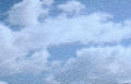 sky clouds day 1 Vintage A4 Photo Print