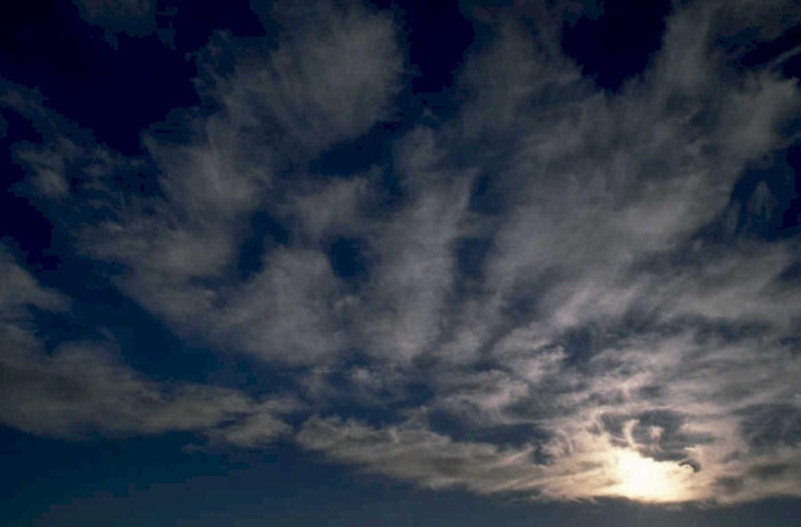 sky clouds flare 1980s 1990s A4 Photo Print