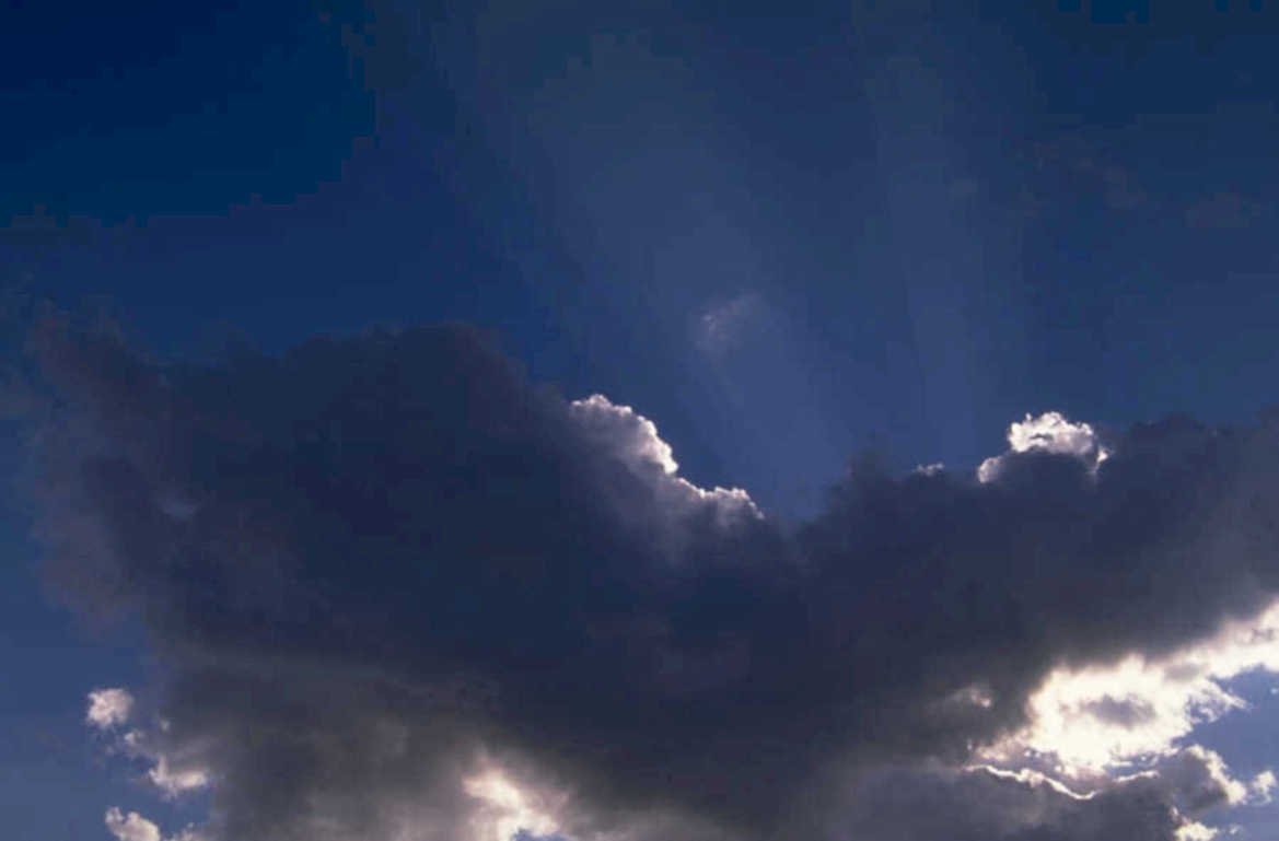 sky clouds sunset 2 1980s 1990s A4 Photo Print