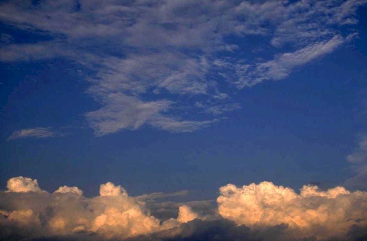 sky clouds sunset 4 1980s 1990s A4 Photo Print