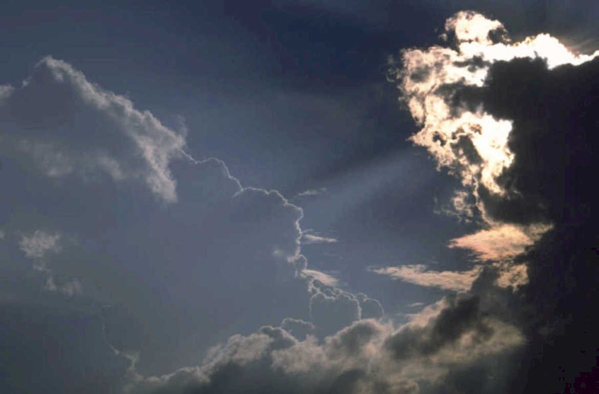 sky clouds sunset 6 1980s 1990s A4 Photo Print