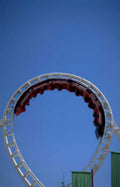 sky scooter coaster 1 Vintage A4 Photo Print