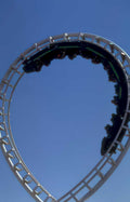 sky scooter coaster 2 Vintage A4 Photo Print