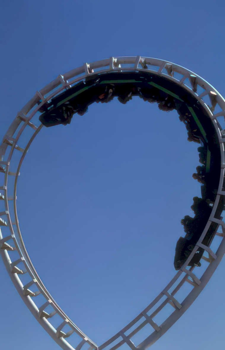 sky scooter coaster 2 Vintage A4 Photo Print