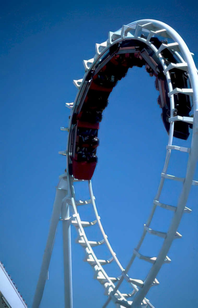sky summit coaster 1 Vintage A4 Photo Print