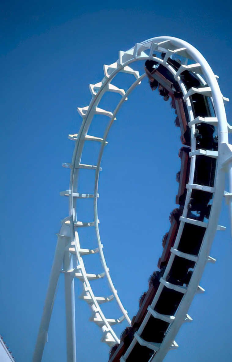 sky summit coaster 2 Vintage A4 Photo Print