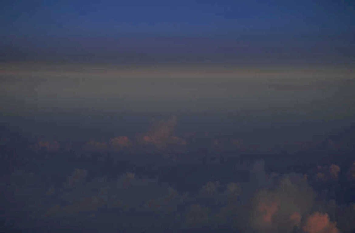 skyline clouds sunset 1980s 1990s A4 Photo Print
