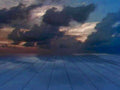 skyline sunset deck1980s 1990s A4 Photo Print