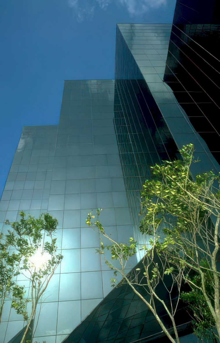 skyscraper los angeles Vintage A4 Photo Print