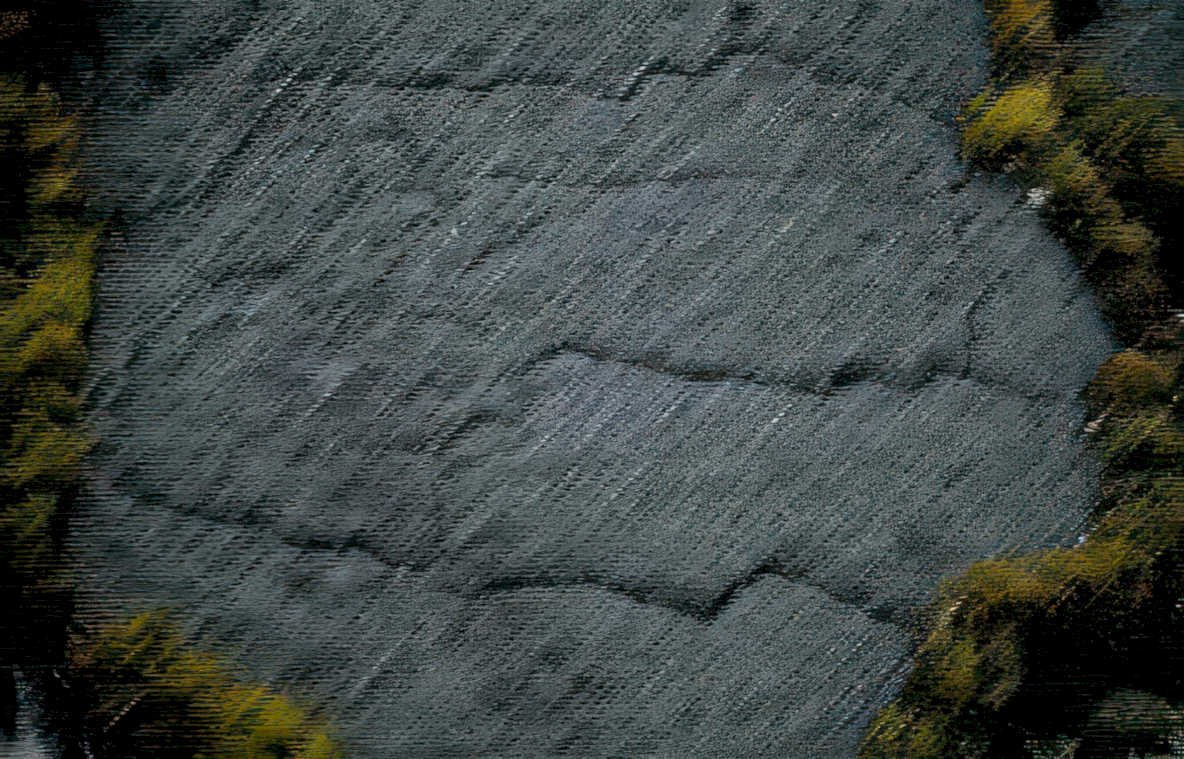 slate rock landscape Vintage A4 Photo Print