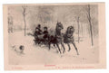 sledvaart sleigh ride Vintage world war A4 Photo Print