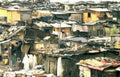 slum housing poverty Vintage A4 Photo Print