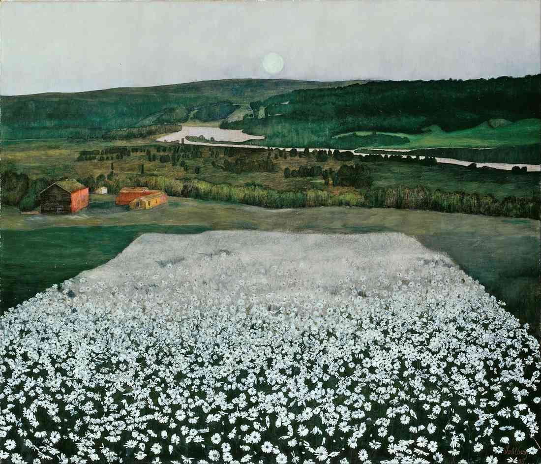 small harald sohlberg flower meadow in the north 1905 A4 Photo Print