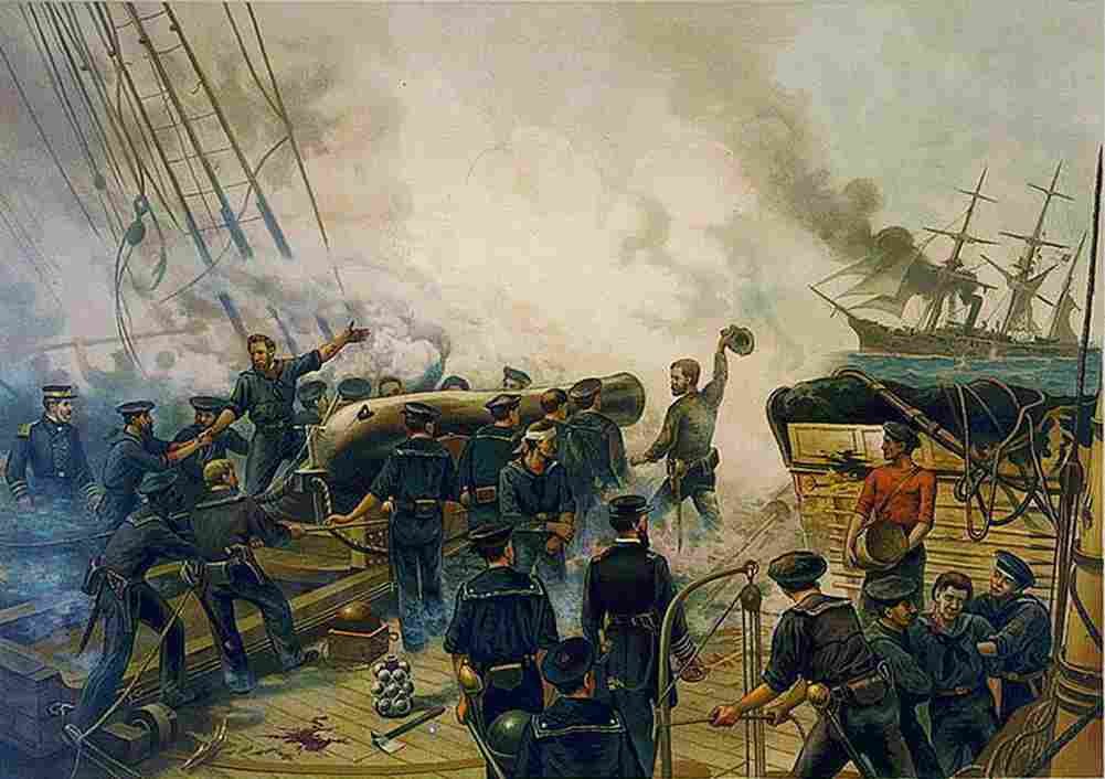 smi Kearsarge and Alabama Art A4 Photo Print
