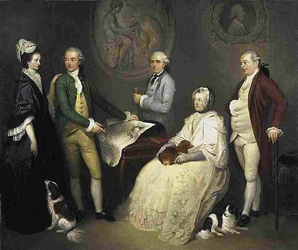 smug James Byres and Family Art A4 Photo Print