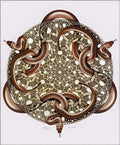 snakes mc escher 1969 A4 Photo Print