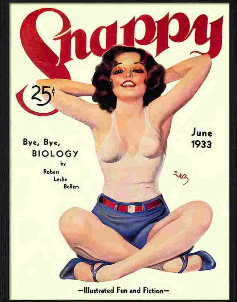 snappy pin up 1933 Advert A4 Photo Print