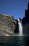 snoqualmie falls rainbow 1980s 1990s A4 Photo Print
