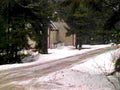 snow cabin winter1980s 1990s A4 Photo Print