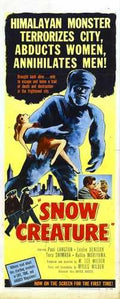 snow creature  02 film star poster A4 Photo Print