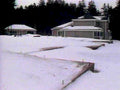 snow driveway house1980s 1990s A4 Photo Print
