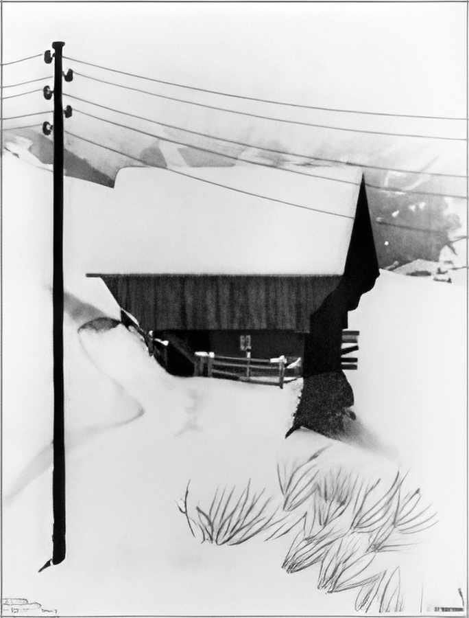 snow mc escher 1936 A4 Photo Print