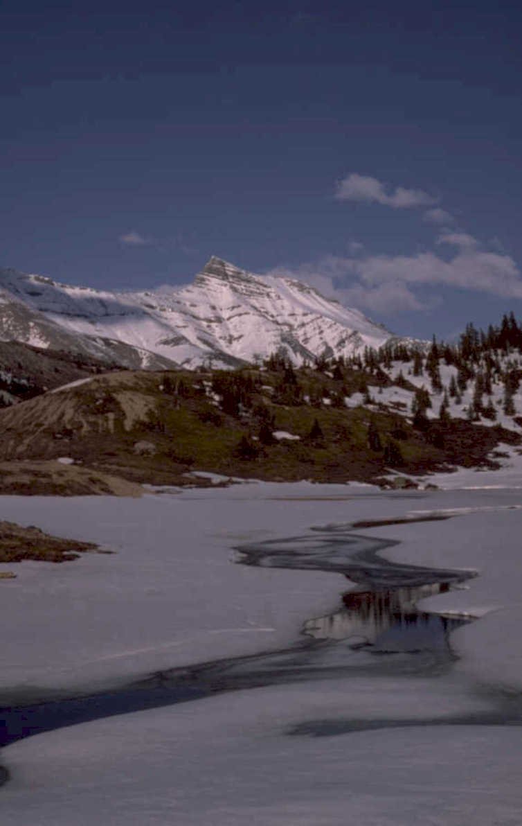 snow mountain lake 2 1980s 1990s A4 Photo Print